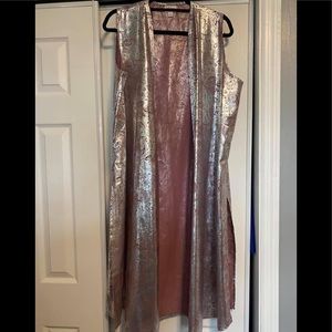 LulaRoe Joy Size L Pink Metallic